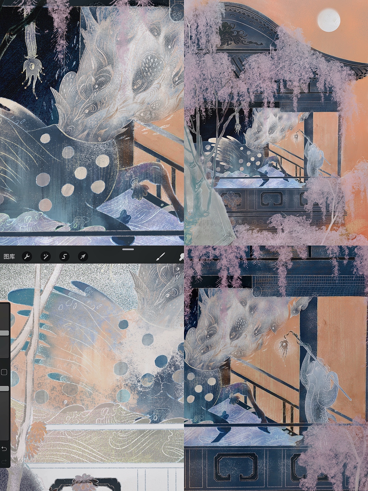 【中秋插画｜祝大家中秋国庆快快乐乐鸭～】（图ZMjI2ODYzMzI4） - 艺术插画 - 站酷设计师舟莛原创素材 - 站酷ZCOOL