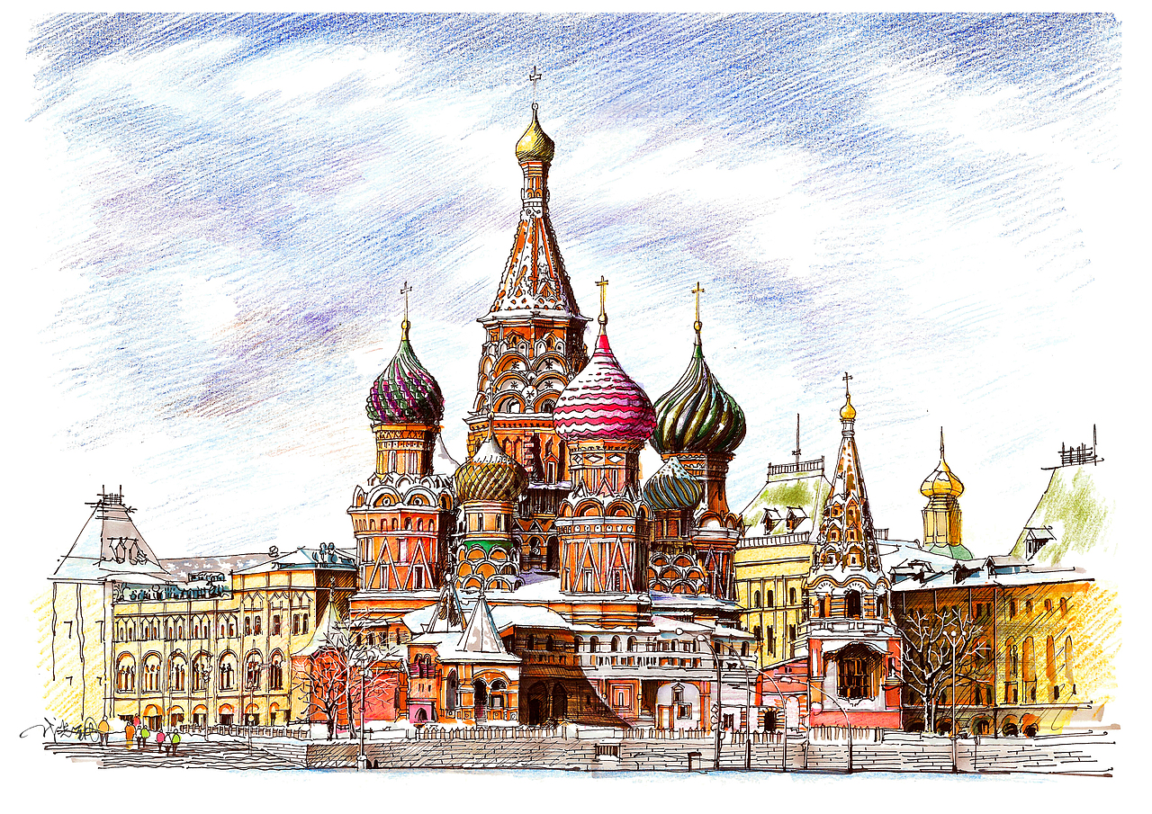 俄罗斯圣彼得堡上色