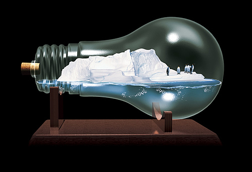 警示全球变暖公益海报设计欣赏（图ZNTI3NjY1NTI=） - 海报 - 站酷设计师Imweigh原创素材 - 站酷ZCOOL