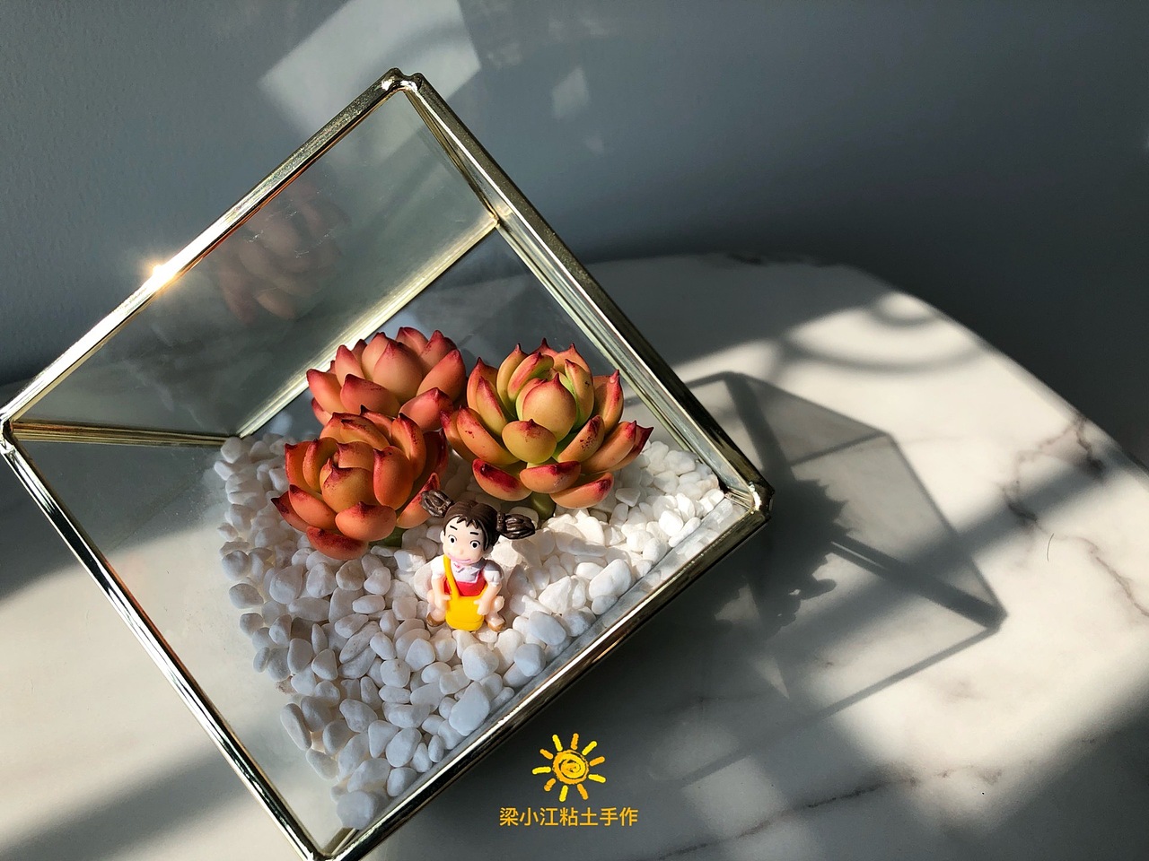 粘土多肉—红颜蜜语（图ZMjM3ODgwODg4） - 其他手工艺 - 站酷设计师梁小江粘土手作原创素材 - 站酷ZCOOL