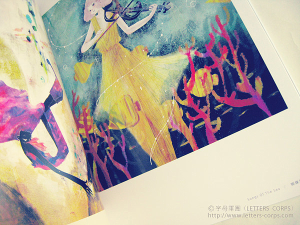 内页 插画作者-未小饱(左图:水の白花;右图:蝴蝶鱼) 