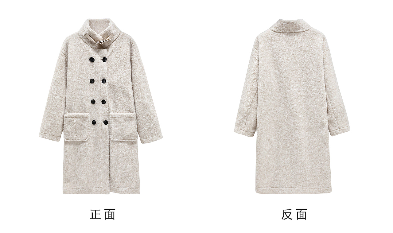 电商女装白底图修图