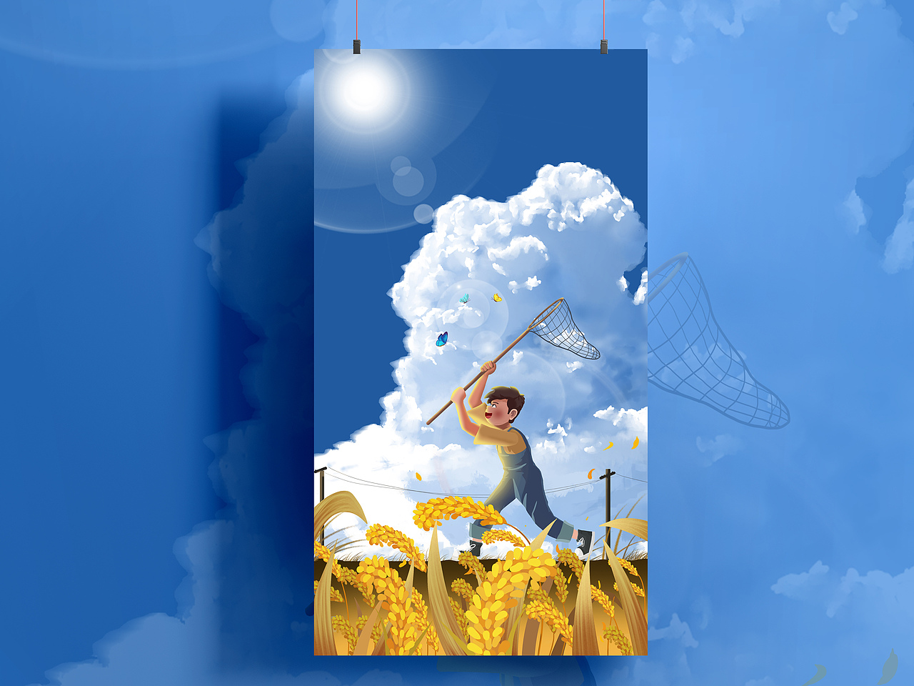 “云上稻田”系列包装插画（上）（图ZMjY4NzIzNzIw） - 商业插画 - 站酷设计师爱摸鱼的何先森原创素材 - 站酷ZCOOL