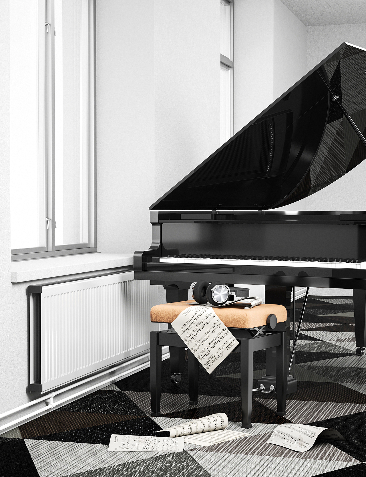 产品渲染——耳机