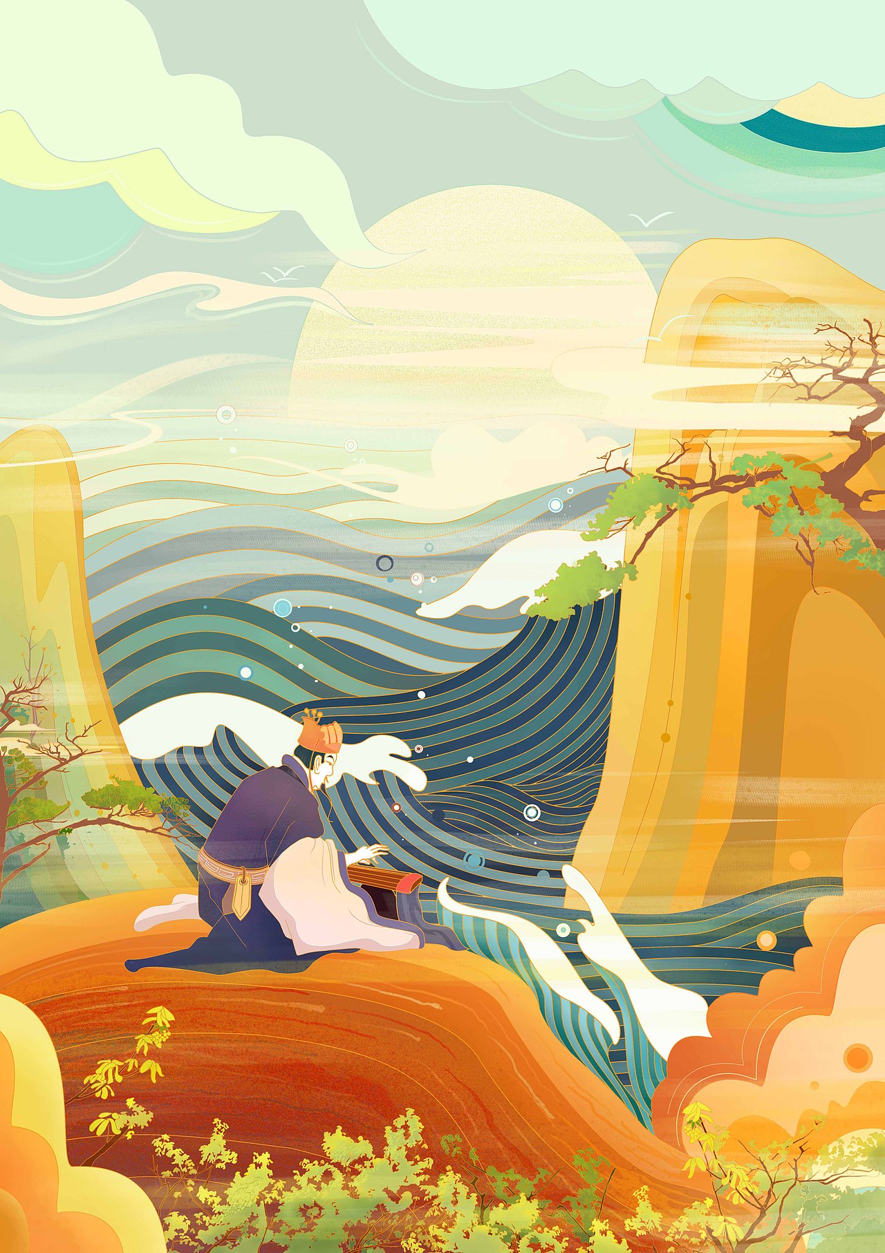 八仙·八仙过海（图ZMjEzNTgxNDgw） - 商业插画 - 站酷设计师刘大淑原创素材 - 站酷ZCOOL