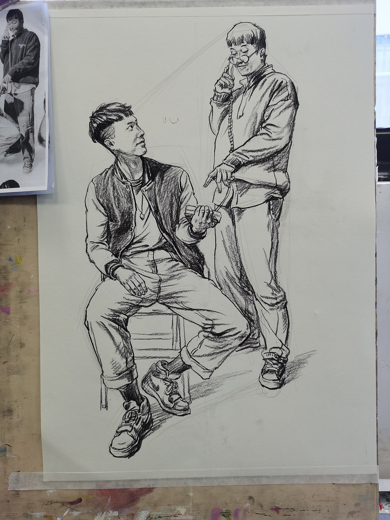 今年的部分速写课堂示范