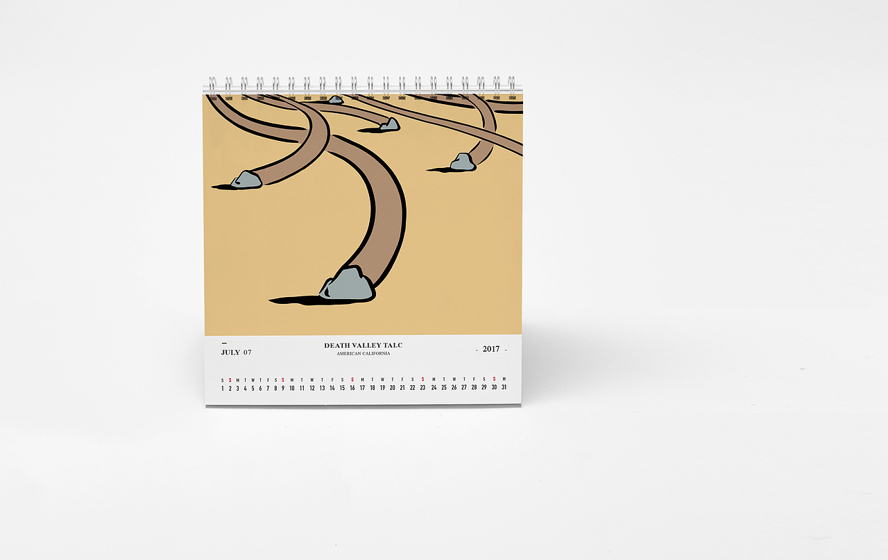 七月
-美国 加利福尼亚州 死谷滑石-