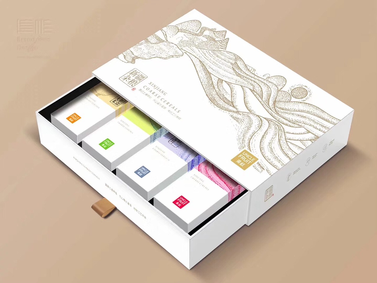 果叔,杂粮礼盒包装