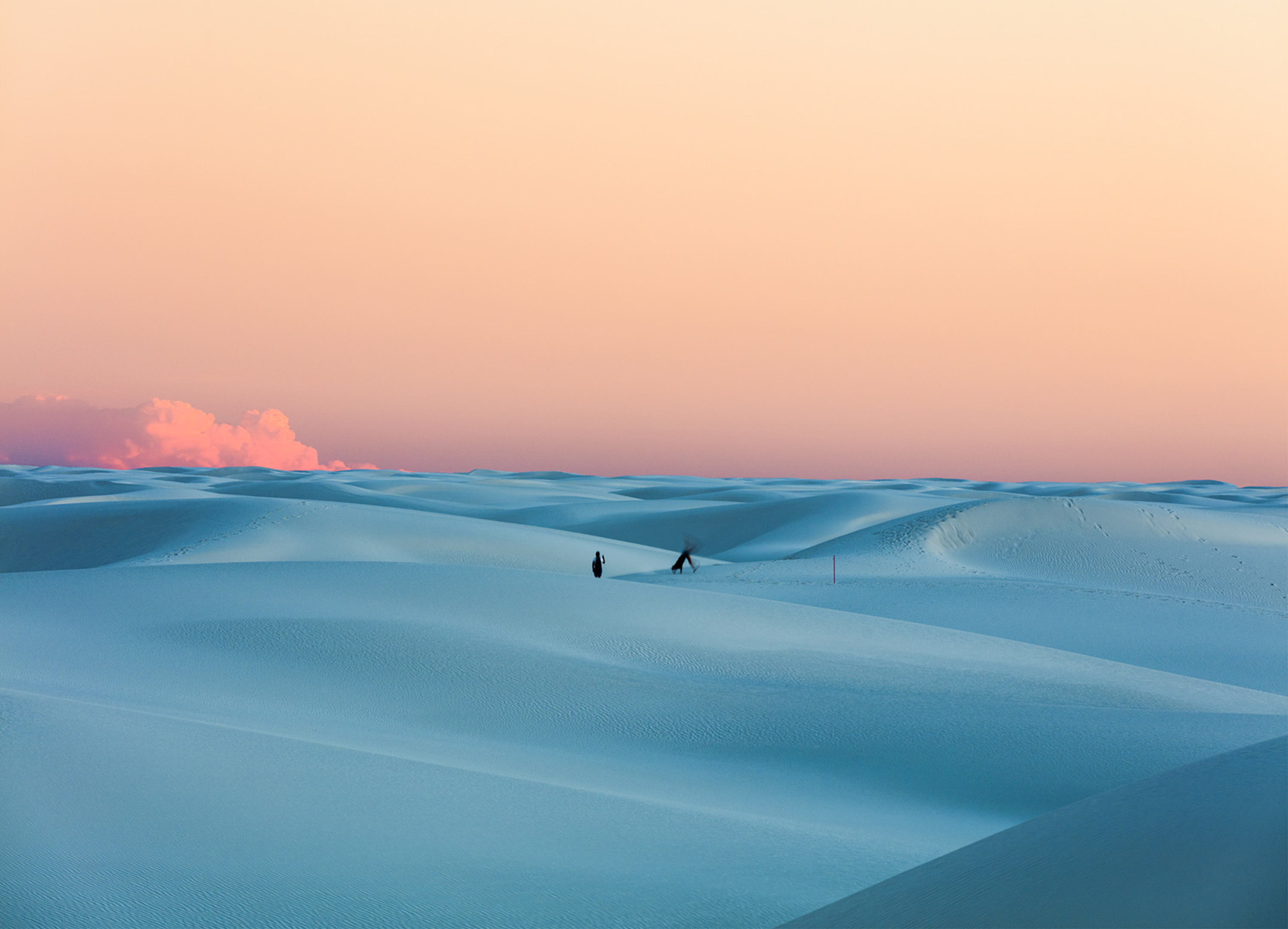 [练习_插画] 蓝色沙漠ps插画练习