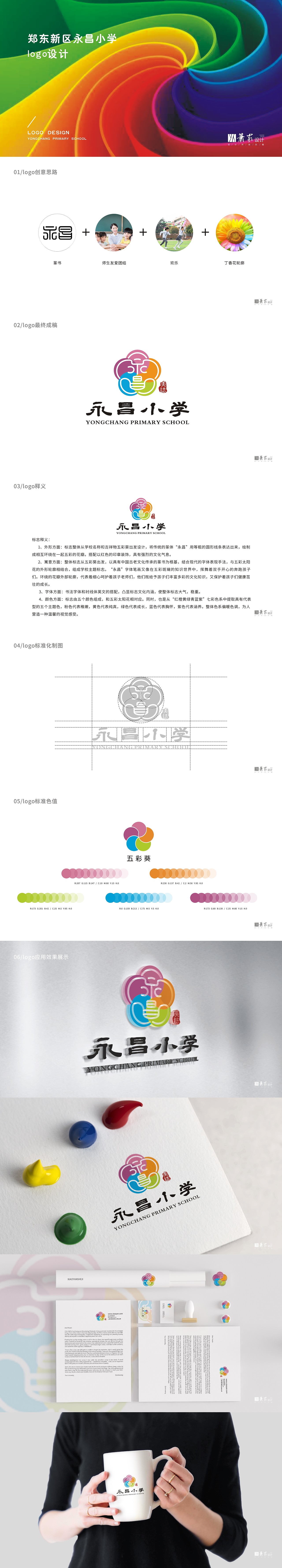 永昌小学logo提案（图ZMTkwNjQ2MDc2） - 品牌 - 站酷设计师萧静静原创素材 - 站酷ZCOOL