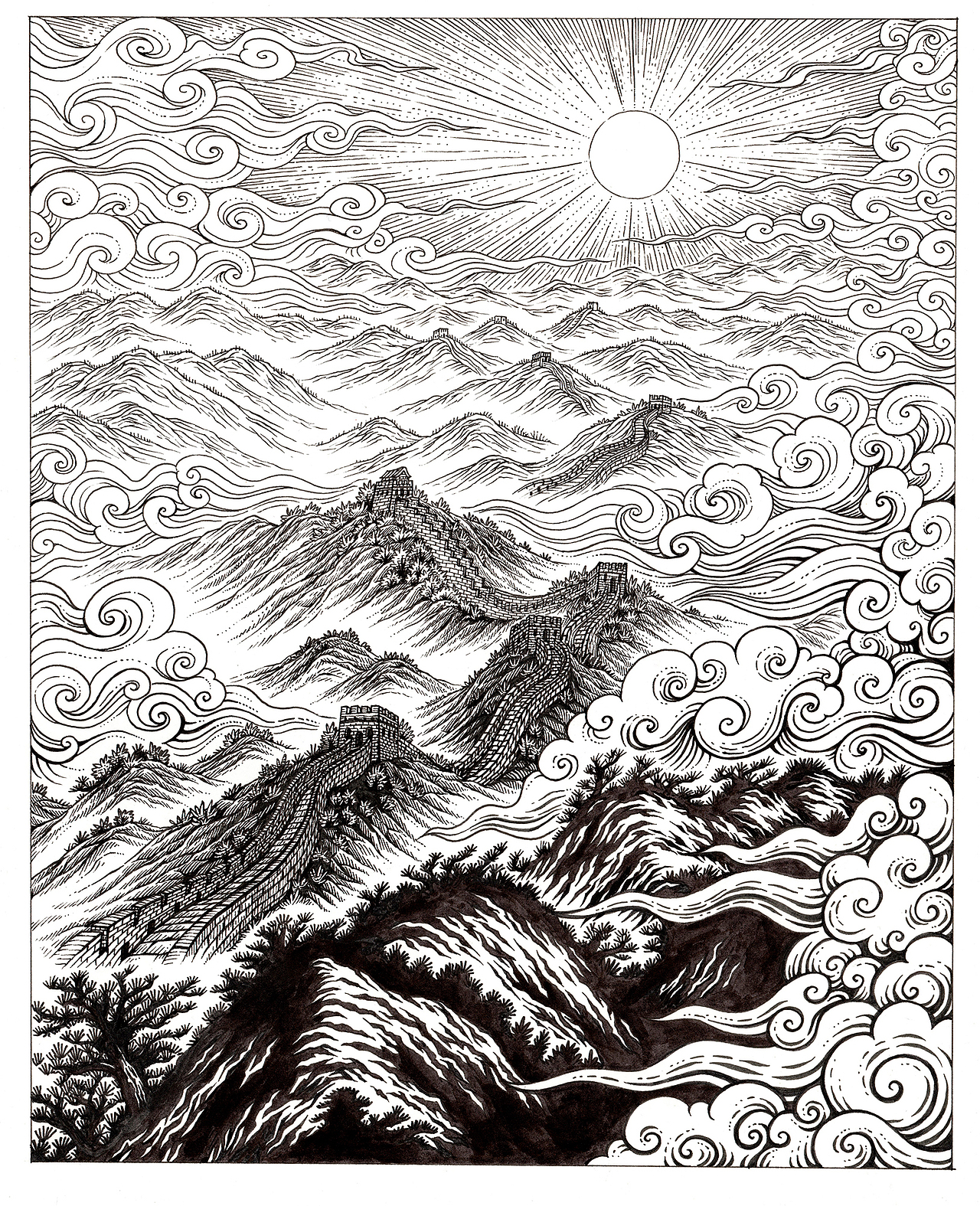 我与深圳乐家设计合作的商业插画