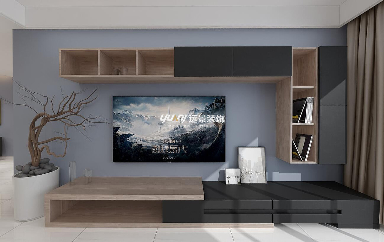 北碚雍林雅苑装修案例-现代-重庆远景装饰作品