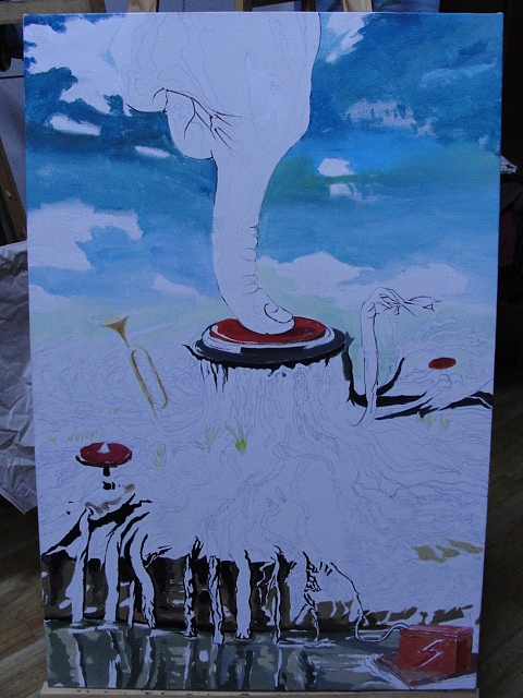 毕业设计（公益插画）绘画 油画 作品（图ZMjE5ODU5Mjg=） - 概念设定 - 站酷设计师雷锋视觉品宣部原创素材 - 站酷ZCOOL