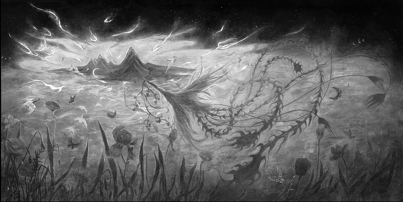 归墟--山海系列插画（图ZMjgxOTgxODg4） - 艺术插画 - 站酷设计师白咕咕plus原创素材 - 站酷ZCOOL