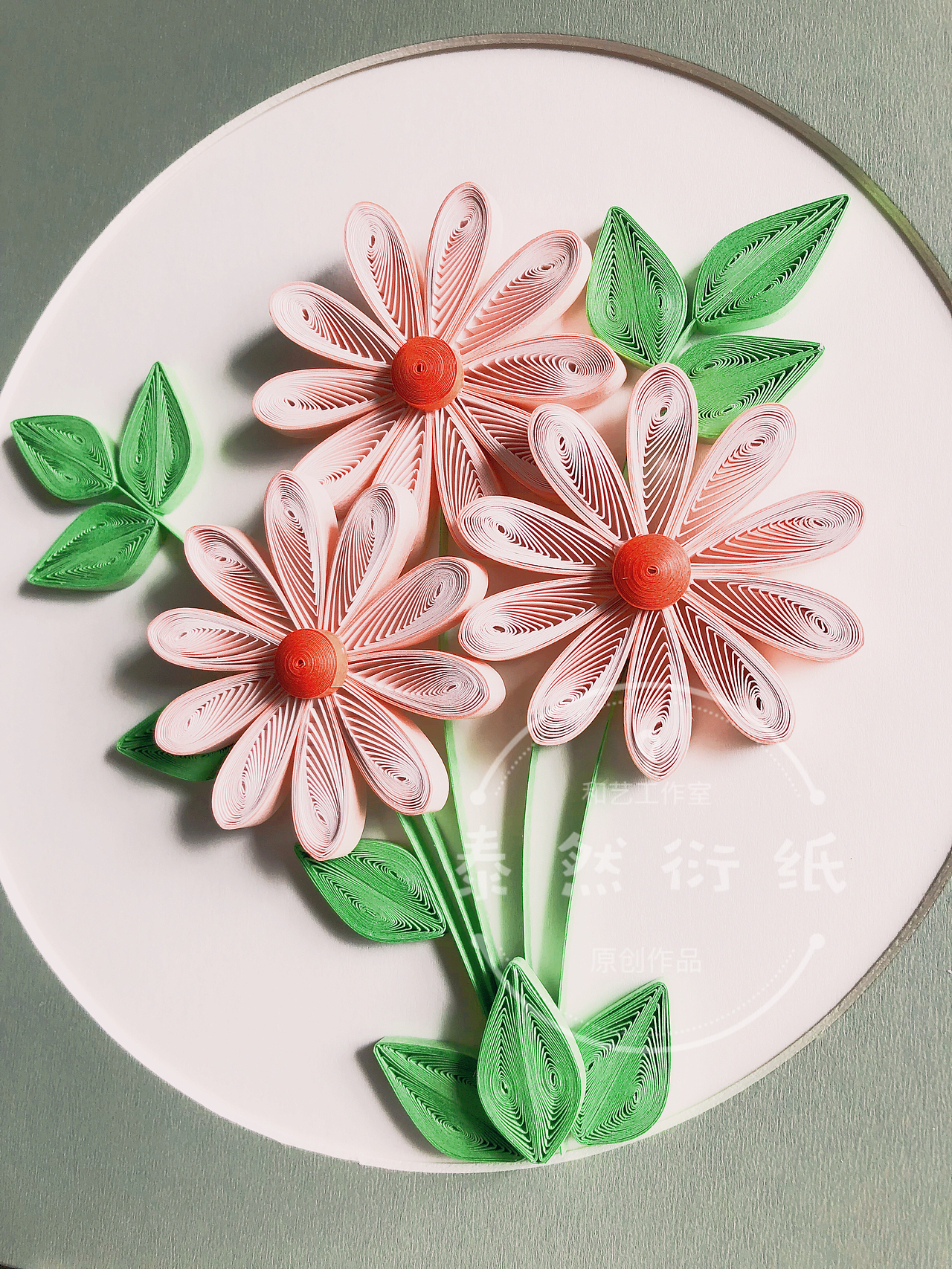 原创衍纸花卉小幅作品（图ZMTc5MzM0NDIw） - 其他手工艺 - 站酷设计师寓言衍纸_泰然原创素材 - 站酷ZCOOL