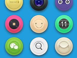 一組手機(jī)清新圖標(biāo)