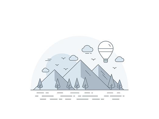 错误空白界面插画