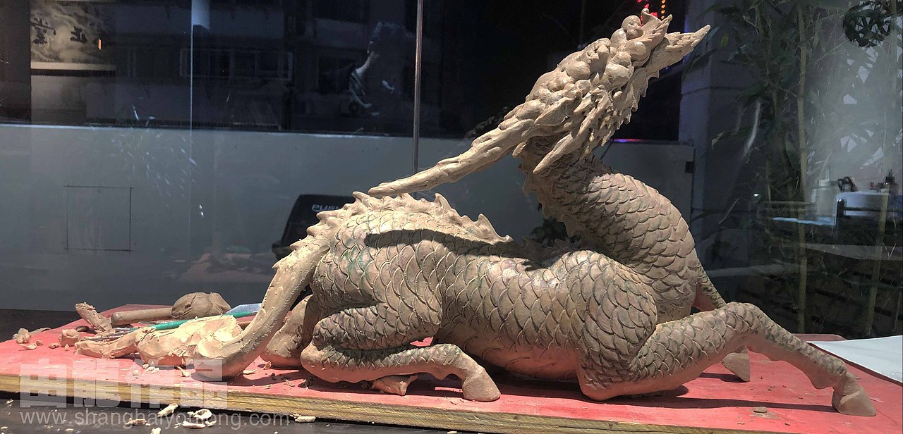 由龙款铜雕麒麟制作流程揭秘（图ZMjgwMzY5NTg4） - 工艺品设计 - 站酷设计师上海由龍工作室原创素材 - 站酷ZCOOL