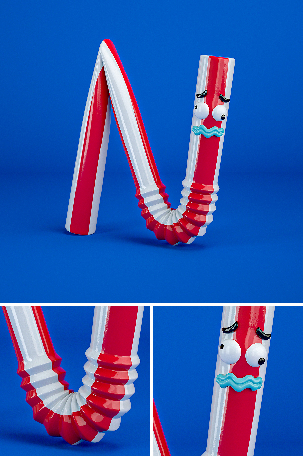 26个字母a-z,c4d刻意光影材质练习