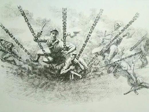 红军题材钢笔画