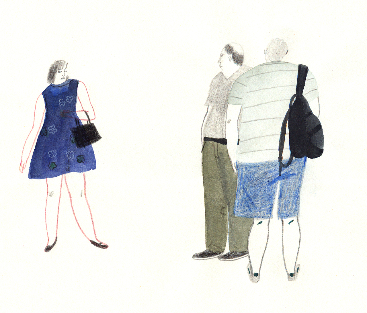 人来人往（图ZNTkxNTc2NzI=） - 商业插画 - 站酷设计师_ddni原创素材 - 站酷ZCOOL