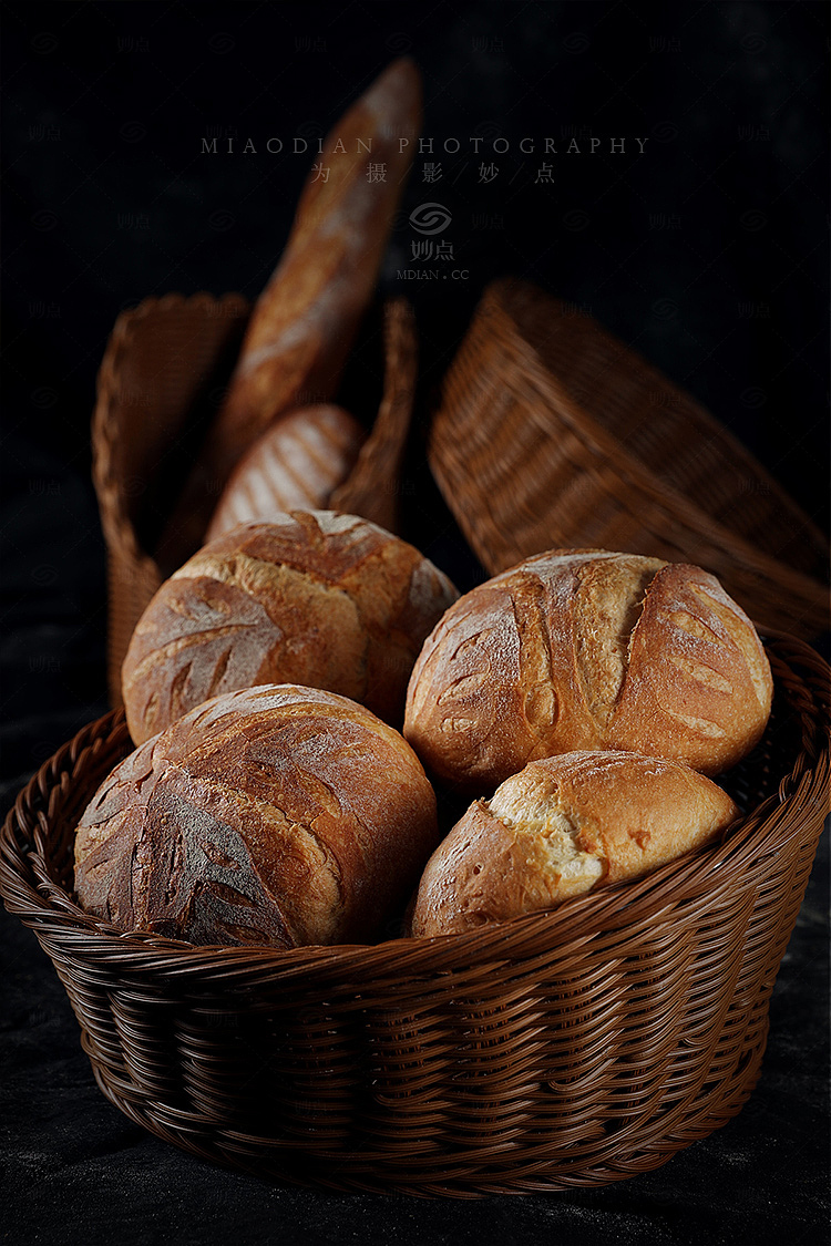 软欧硬欧面包法棍吐司静物摄影美食摄影