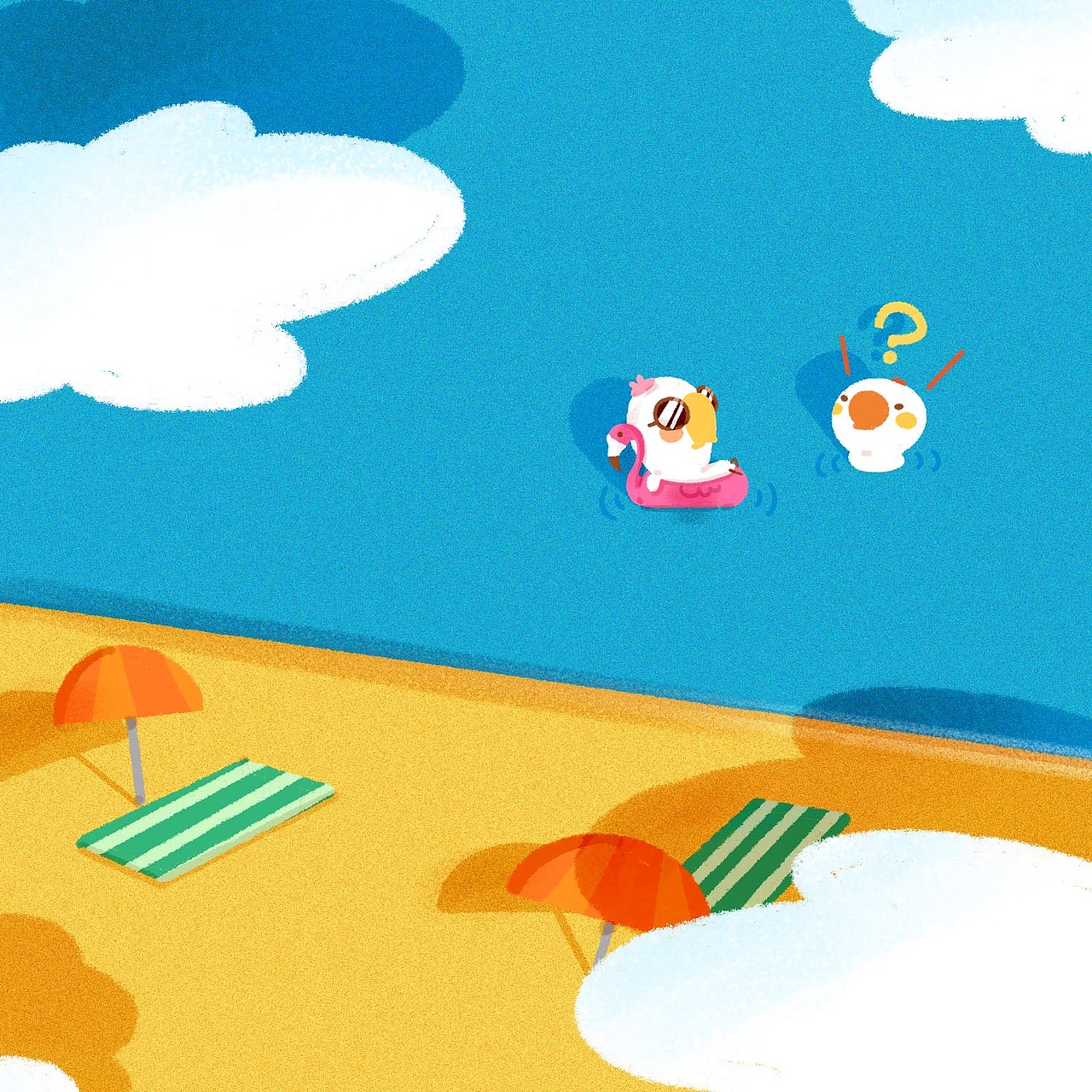 蠢鹅的夏天（图ZMTI5NTM5MzIw） - 创作习作 - 站酷设计师阿T小同学原创素材 - 站酷ZCOOL