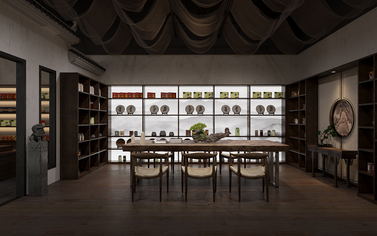 小型特产茶叶店面