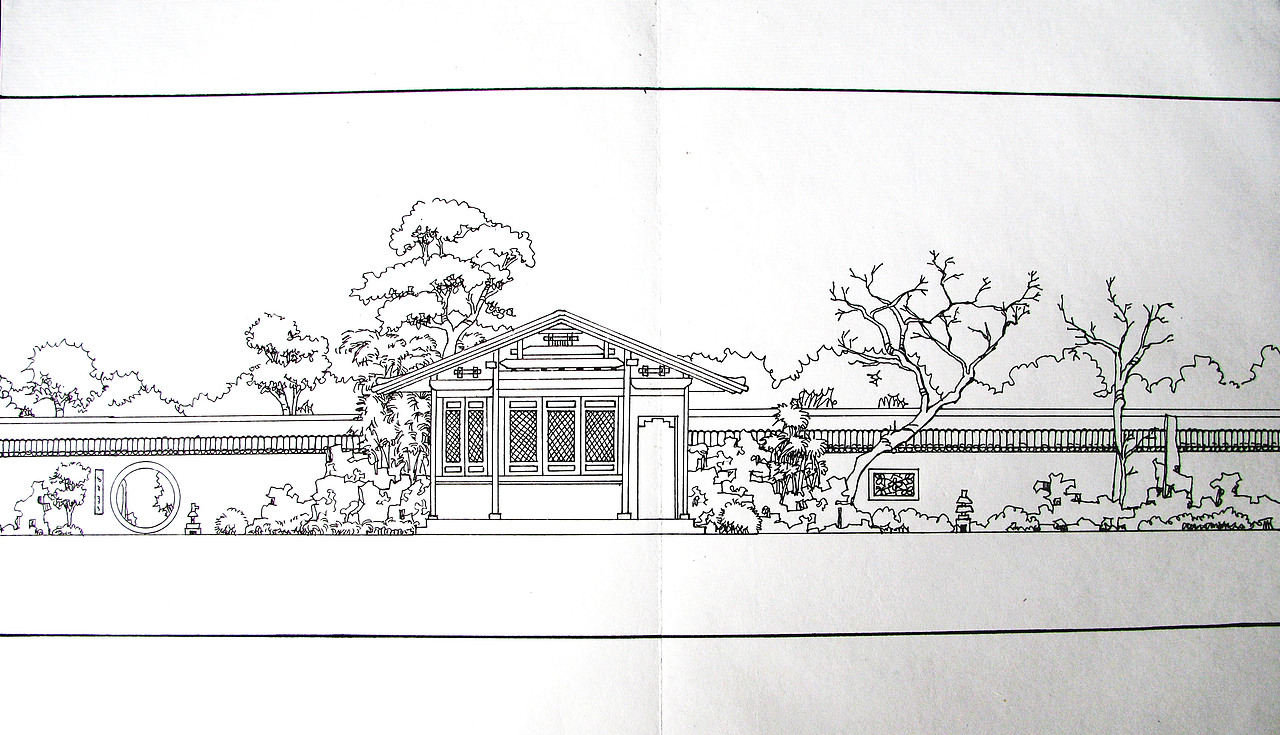 一组中国式园林设计图