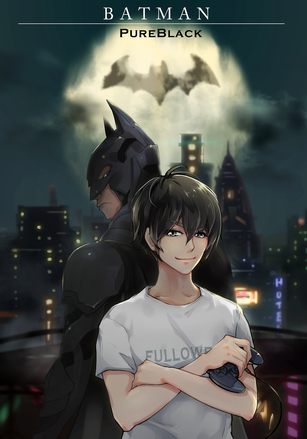 给纯黑画的解说图（图ZMzEzOTg5MzY=） - 商业插画 - 站酷设计师fullower原创素材 - 站酷ZCOOL