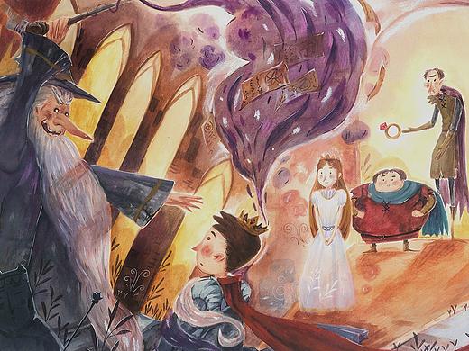 半年前做的绘本部分色稿