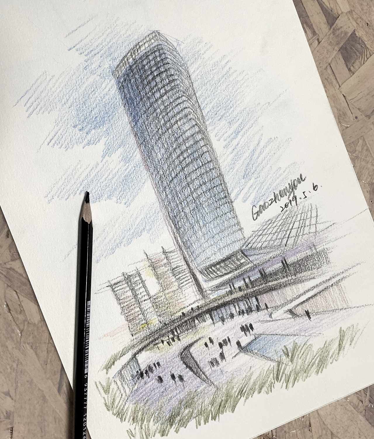 扎哈 矶崎新 里伯斯金,足以改变一座城市的设计!手绘