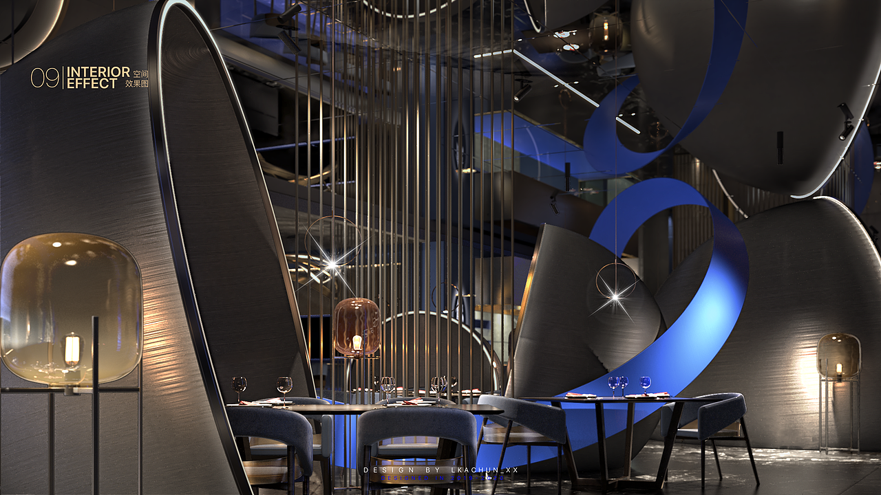 前卫独特的餐厅空间 / 能让人置身于宇宙之中