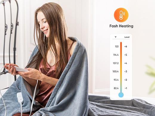 电热毯 亚马逊详情页 实拍精修