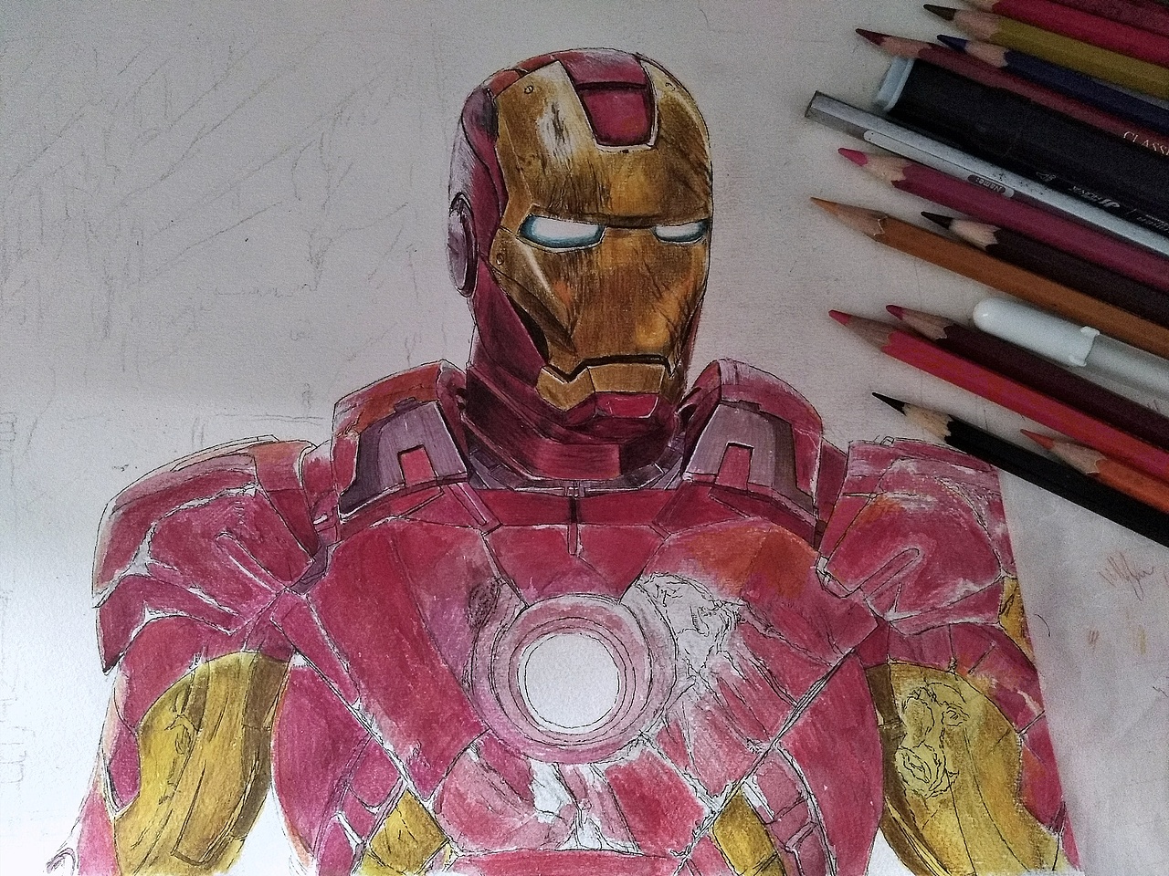 手绘《钢铁侠》mark