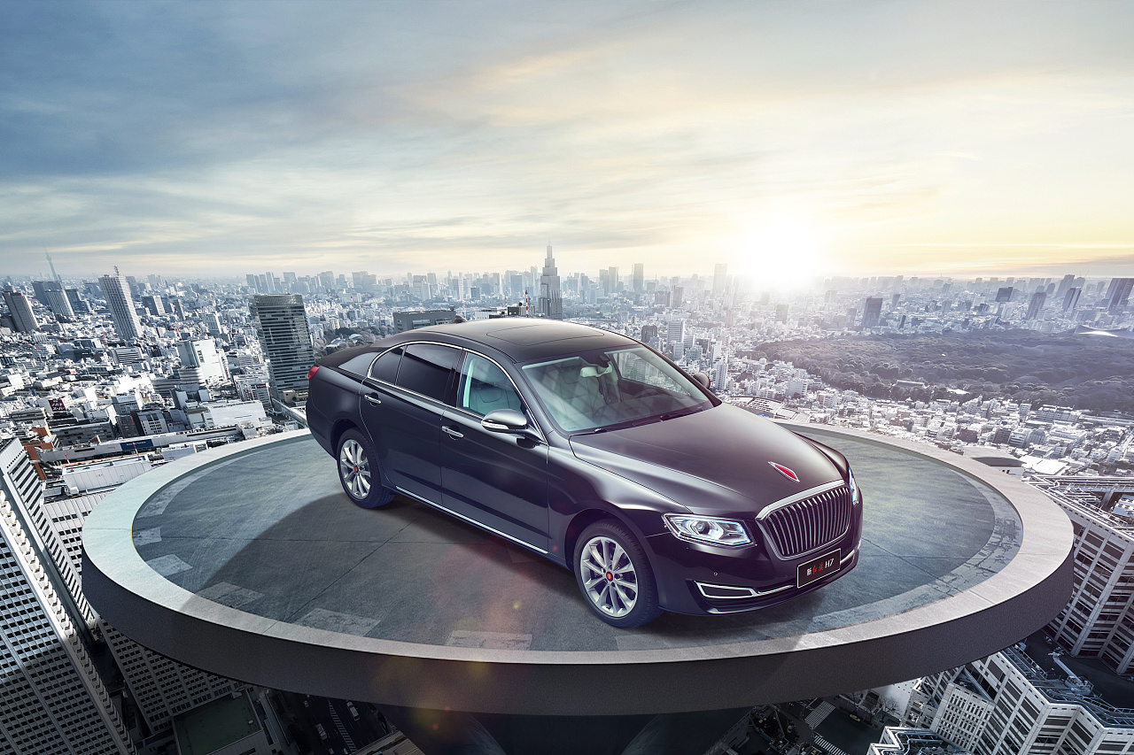 红旗h5产品海报