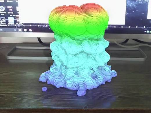 像素核弹——C4D练习（个人主页-ZMjgzMzIzMDg=） - 动画/影视 - 站酷设计师图灵光魔原创素材 - 站酷ZCOOL