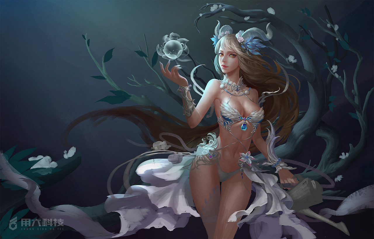 原创插画《木藤》步骤图