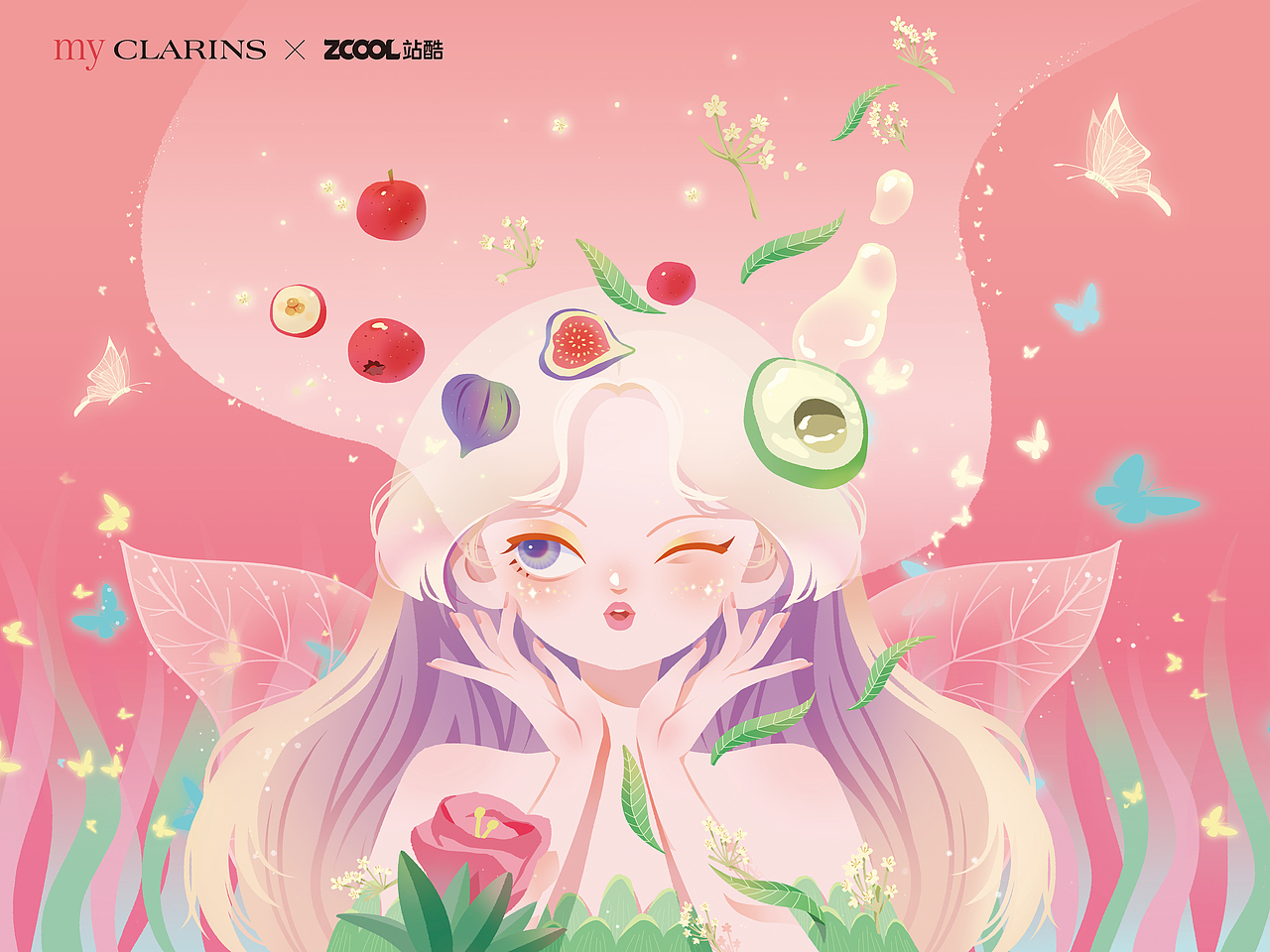 # my CLARINS 寻找天然好食肌 #自然喂养好肌肤（图ZMjk0NzQ5MTU2） - 海报 - 站酷设计师梦铺子原创素材 - 站酷ZCOOL