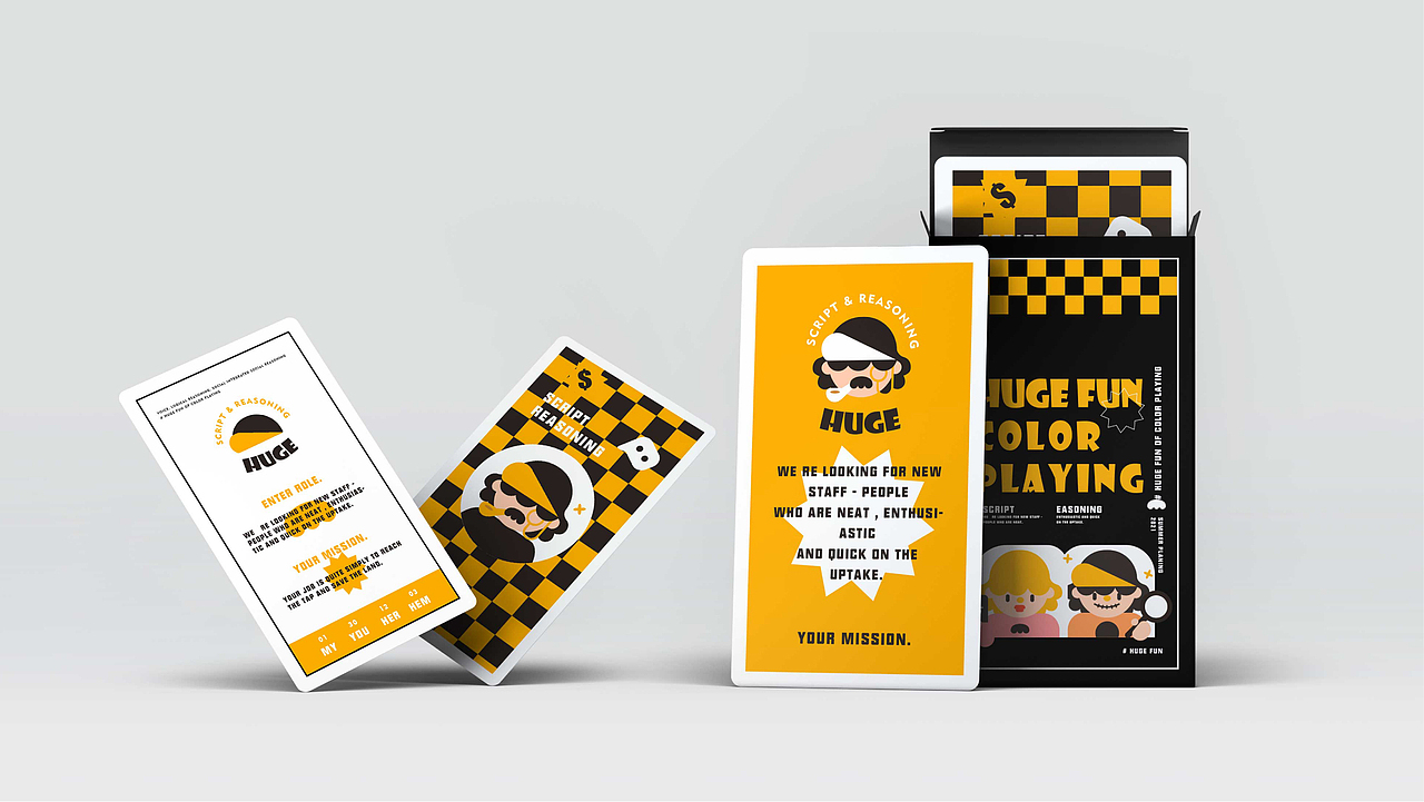 HUGE-剧本杀 品牌 Vi设计（图ZMjc2MzIxOTg4） - 品牌 - 站酷设计师TENSEAN_拾海设计原创素材 - 站酷ZCOOL