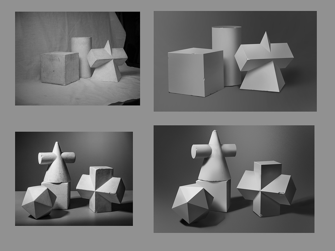 板绘素描几何体写生（图ZMjQ0MTY0NDUy） - 创作习作 - 站酷设计师大响爱画画原创素材 - 站酷ZCOOL