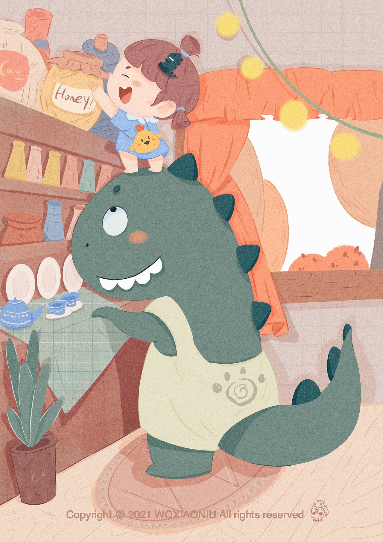 小鱼🐟和卡卡🦖的奇妙之旅（图ZMjkzODMxMzYw） - 儿童插画 - 站酷设计师画画的蜗小牛原创素材 - 站酷ZCOOL