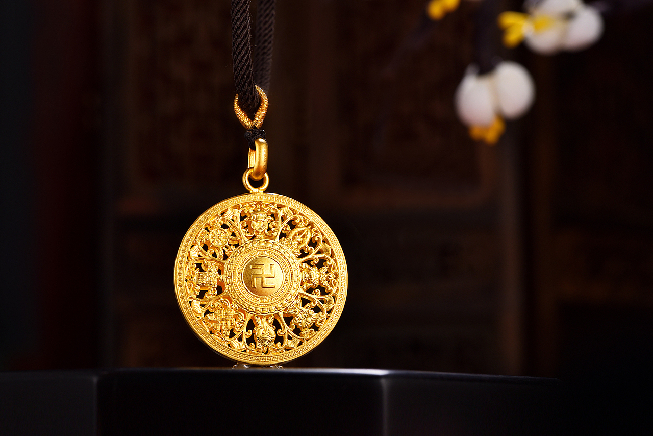 非遗古法金花丝工艺黄金产品摄影