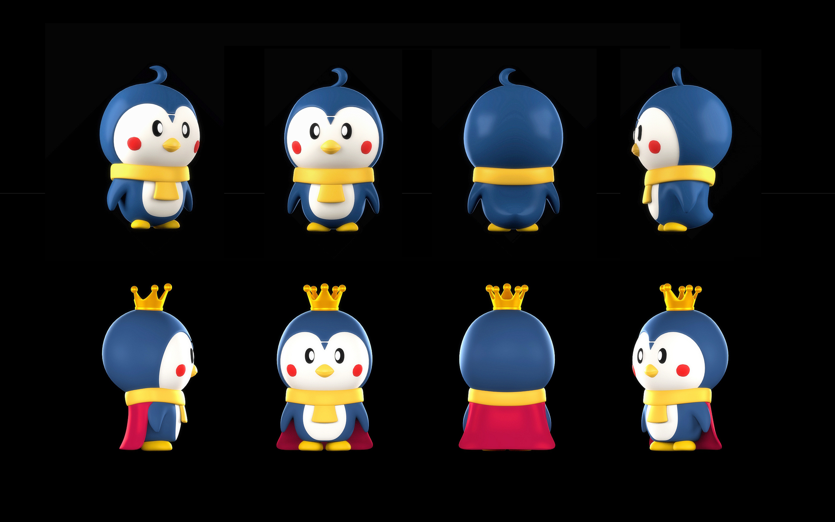 "腾讯王卡"吉祥物设计与衍生产品开发:帝王empo |平面|ip形象|artanis