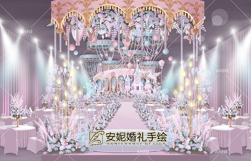 安妮婚礼手绘 | 游乐（图ZMTY2Njk0MjE2） - 舞台美术 - 站酷设计师安妮婚礼手绘原创素材 - 站酷ZCOOL