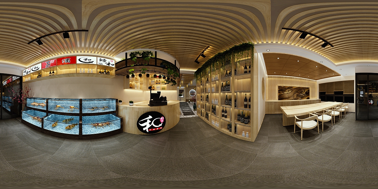 日料店效果图（图ZMjE4ODE1Mjk2） - 建筑/空间 - 站酷设计师丶Maskdear原创素材 - 站酷ZCOOL