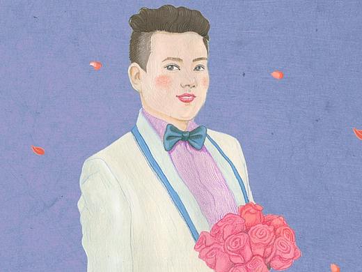 彩铅人物插画习作