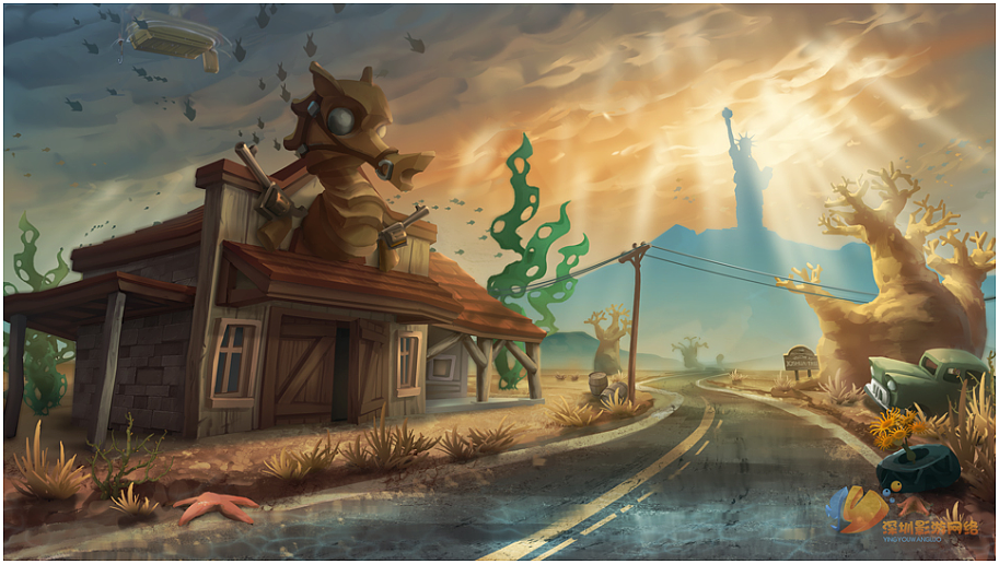 场景原画作品