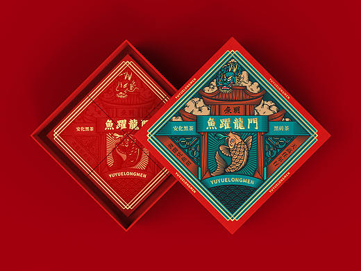 鱼跃龙门-黑砖茶