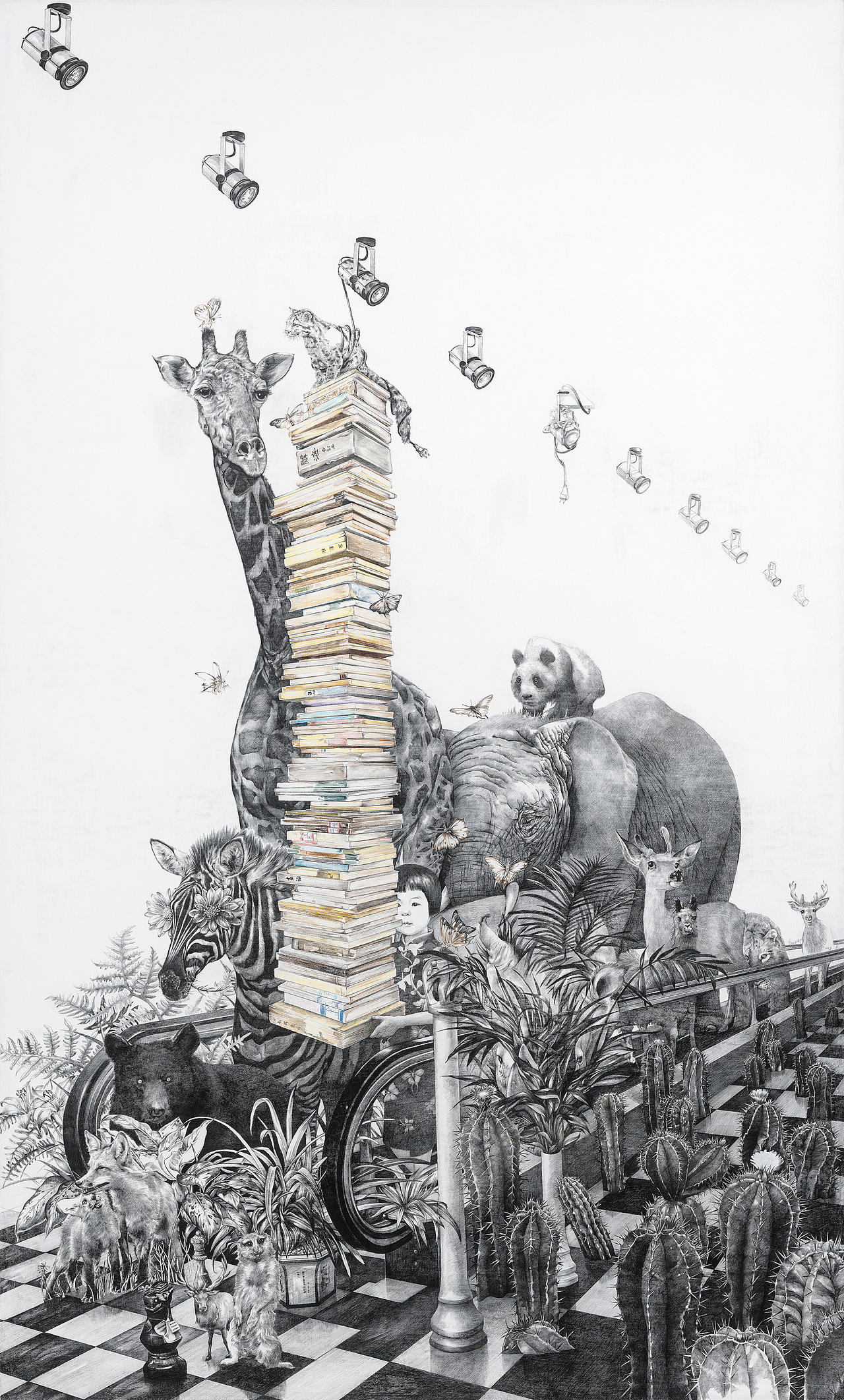 《伴我同行》之三 150cm x 90cm 2013.6（图ZMTMyMjQyOTY=） - 绘画 - 站酷设计师赵娜Artist原创素材 - 站酷ZCOOL